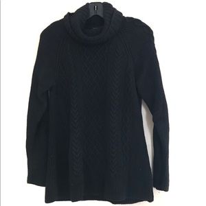 Women’s Talbots Petites Black Wool Sweater LP